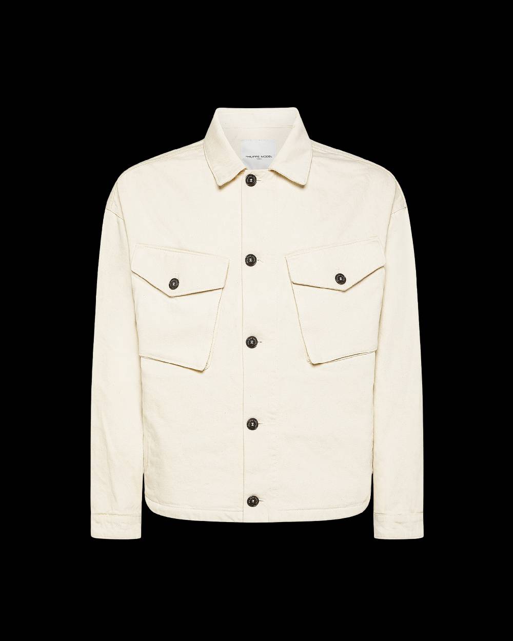 Philippe Model Giacca Giselle da Donna Beige ecru in Bull Denim Offerte speciali