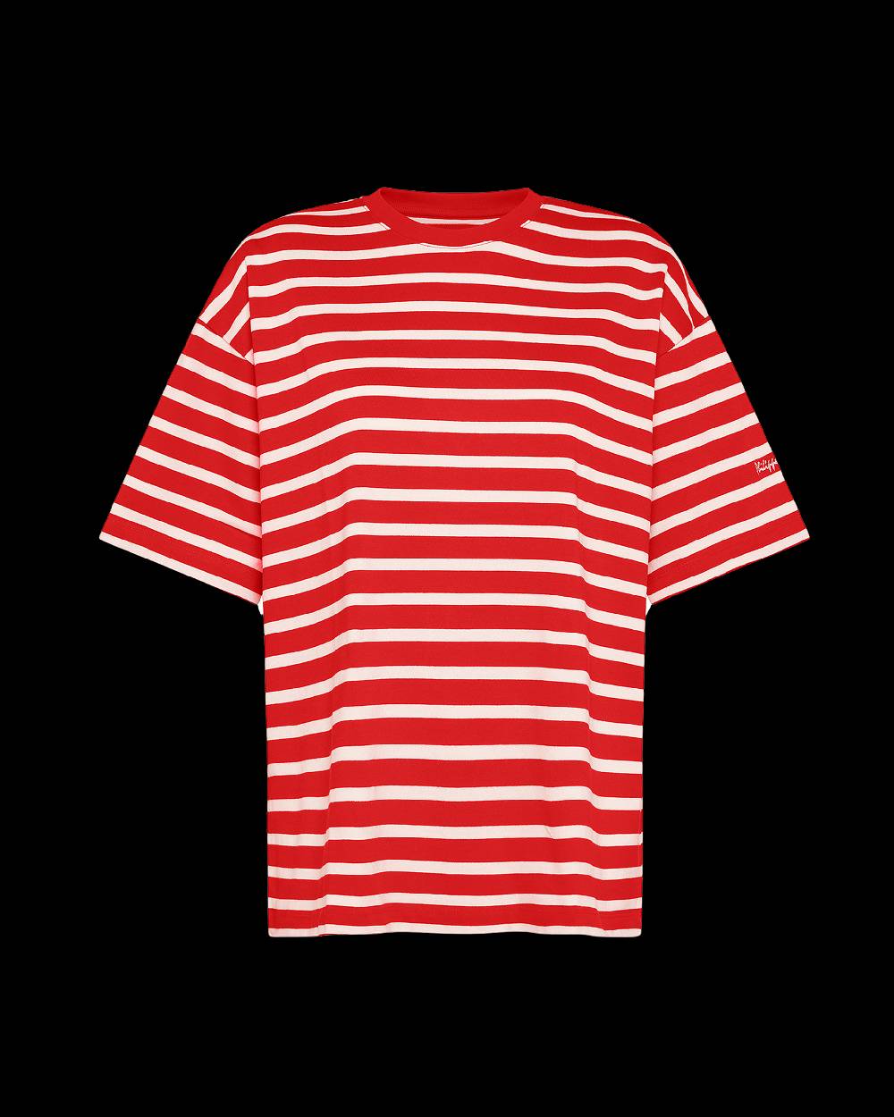 Philippe Model T-Shirt Monique da Donna Rossa in Cotone Presa