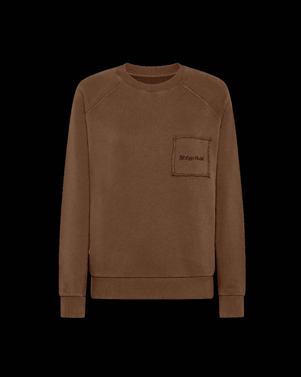 Philippe Model Felpa girocollo Belle da Donna Marrone in Jersey Super Saving Price