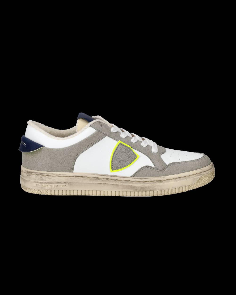 Philippe Model Sneaker basse Lyon uomo - bianco, blu e giallo Rilascio limitato