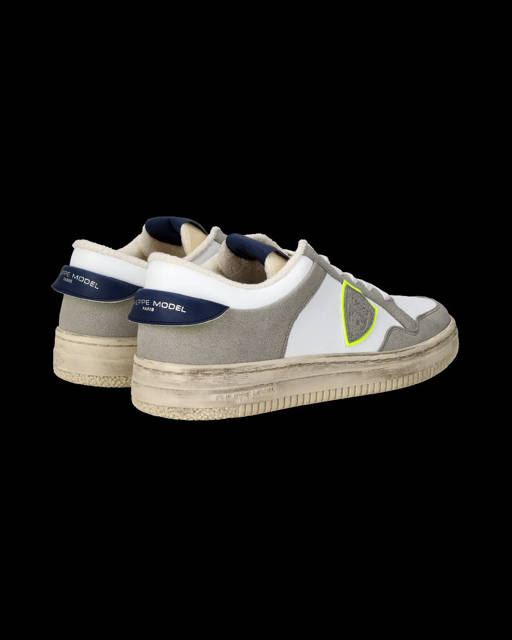 Philippe Model Sneaker basse Lyon uomo - bianco, blu e giallo Rilascio limitato