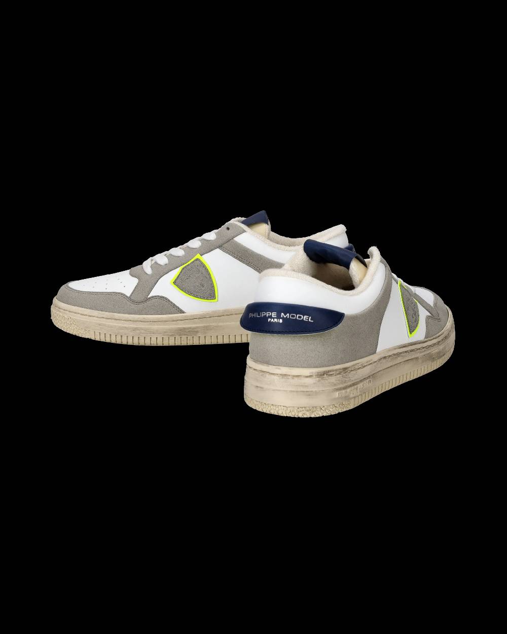 Philippe Model Sneaker basse Lyon uomo - bianco, blu e giallo Rilascio limitato