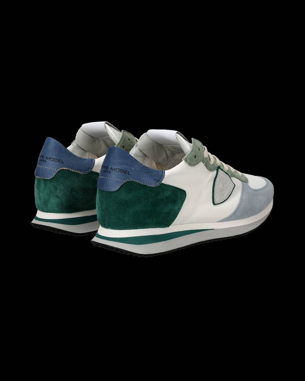 Philippe Model Sneakers Trpx da Uomo Bianche e Verdi in Tessuto Tecnico Offerta speciale della fabbrica