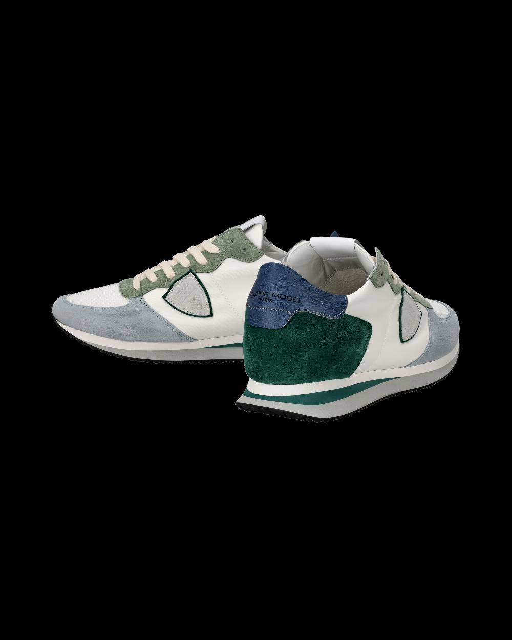 Philippe Model Sneakers Trpx da Uomo Bianche e Verdi in Tessuto Tecnico Offerta speciale della fabbrica