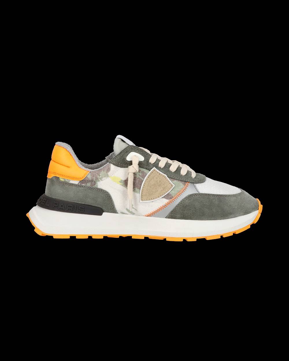 Philippe Model Sneaker sportive Antibes da uomo in tela stampata - Verde e arancione Fino al 55% di sconto