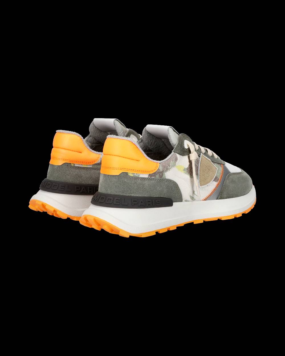 Philippe Model Sneaker sportive Antibes da uomo in tela stampata - Verde e arancione Fino al 55% di sconto
