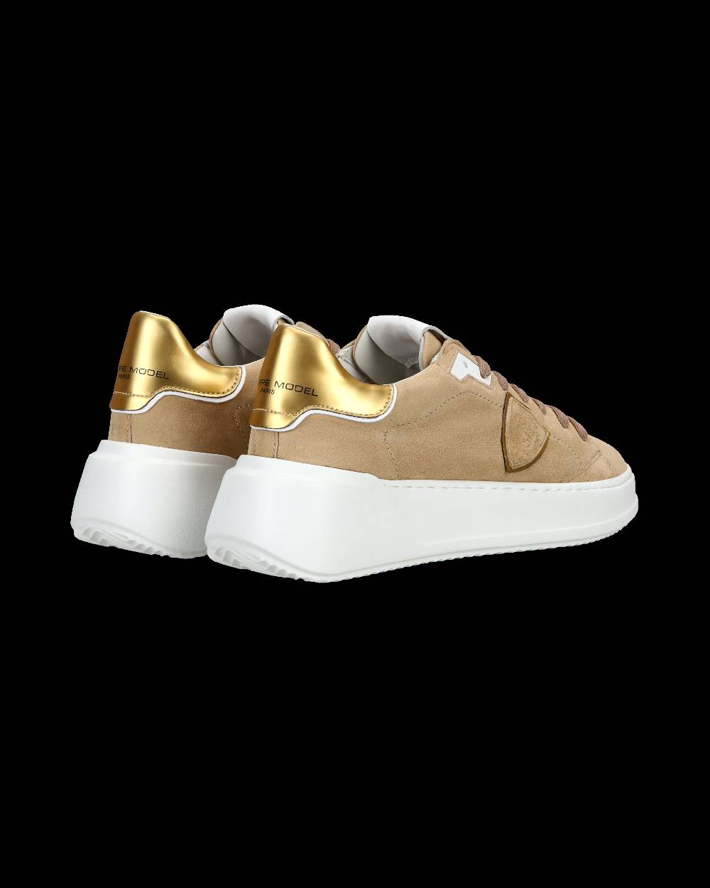 Philippe Model Sneaker casual Tres Temple da donna in pelle Nabuk - Beige Super sconto