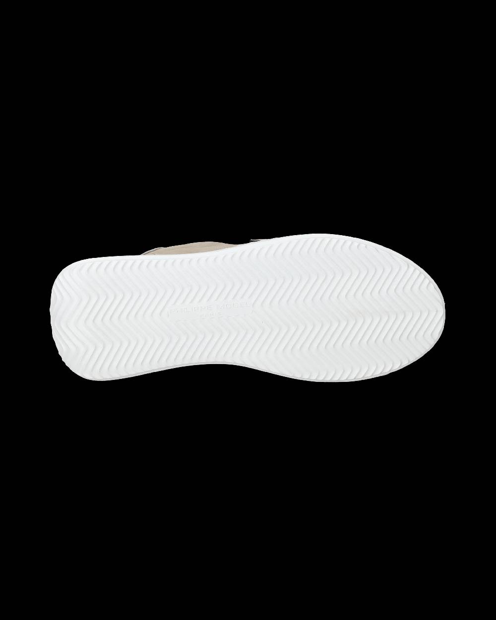 Philippe Model Sneaker basse Tres Temple donna - beige e argento Enormi sconti