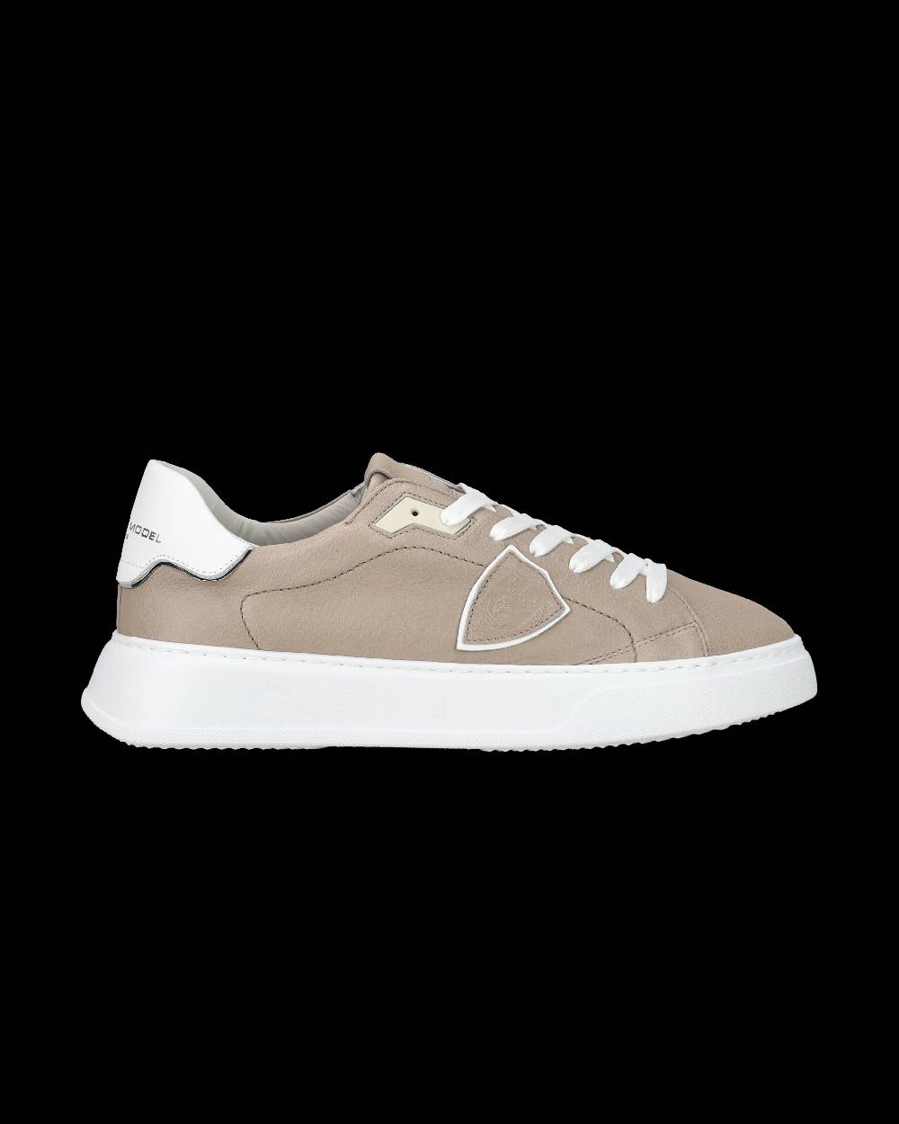 Philippe Model Sneaker casual Temple da uomo in pelle Nabuk - Grigio Trasporto libero internazionale