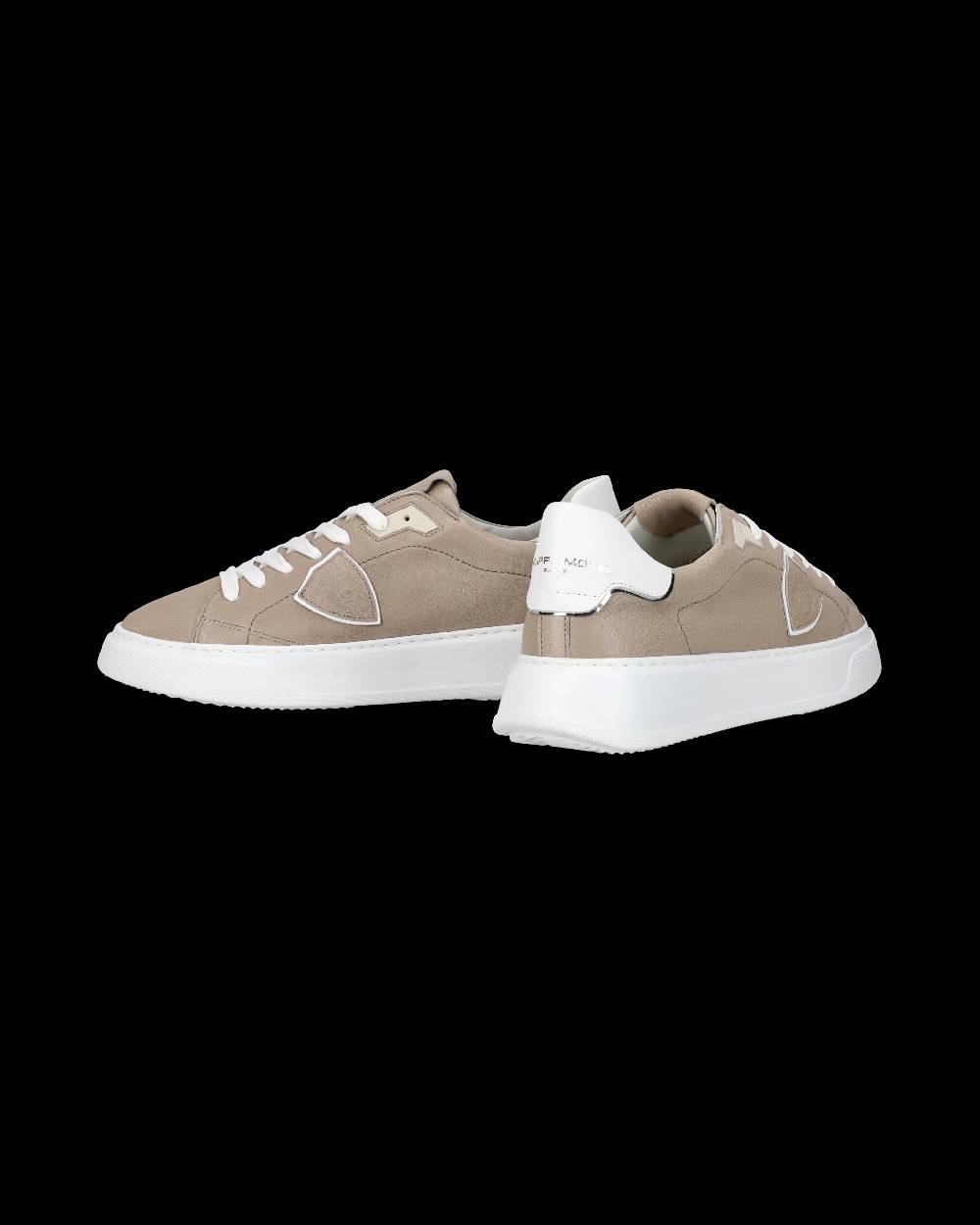 Philippe Model Sneaker casual Temple da uomo in pelle Nabuk - Grigio Trasporto libero internazionale