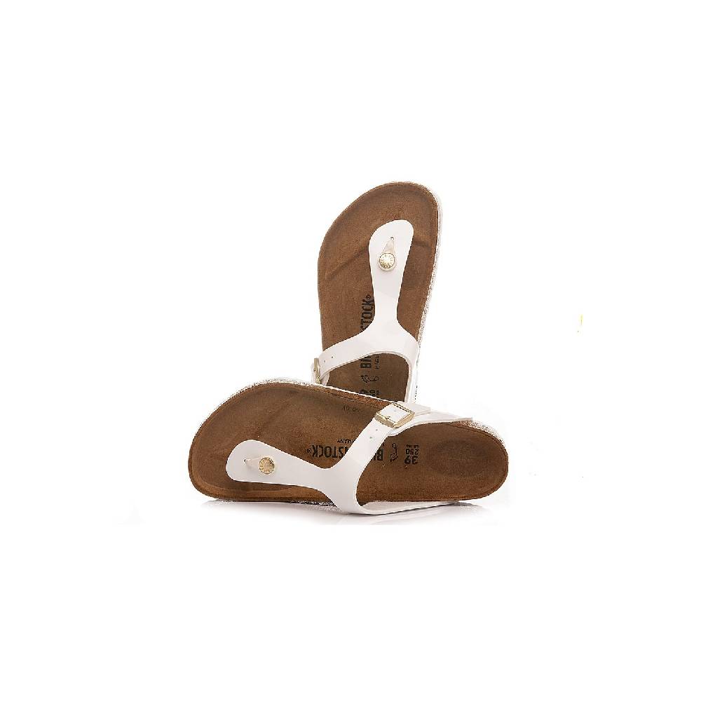 Birkenstock Ciabatte Donna Gizeh BS Patent White 1005299 2025