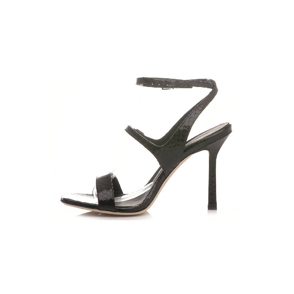 Sergio Levantesi Sandali Donna Tanya Viper Mirror Nero Italia