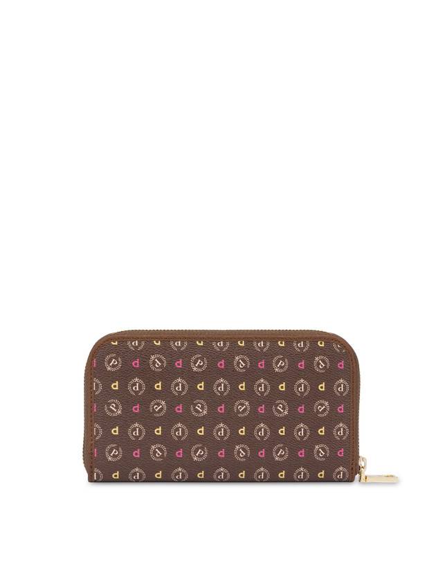 Pollini Portafoglio Zip Around Heritage Logo Classic Multicolor/marrone Negozi Online