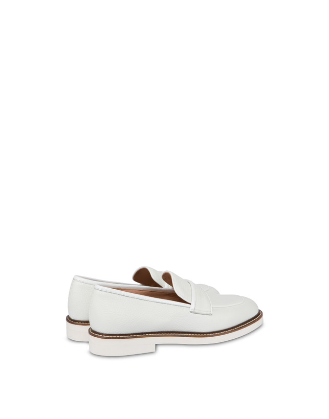 Pollini Mocassini In Vitello Mannish Bianco/bianco Negozi Online