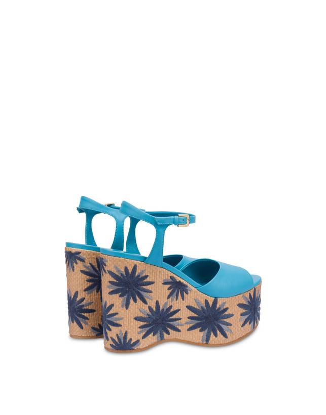 Pollini Sandali Con Zeppa Ricamata Desert Rose Pool/naturale Convenienza