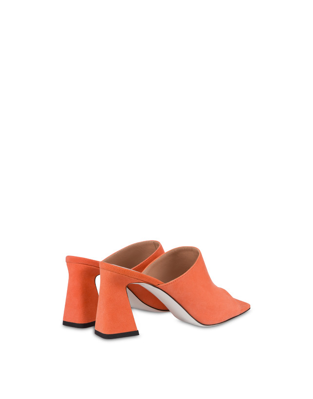 Pollini Mules Con Tacco In Camoscio Nina Coral Hotsell