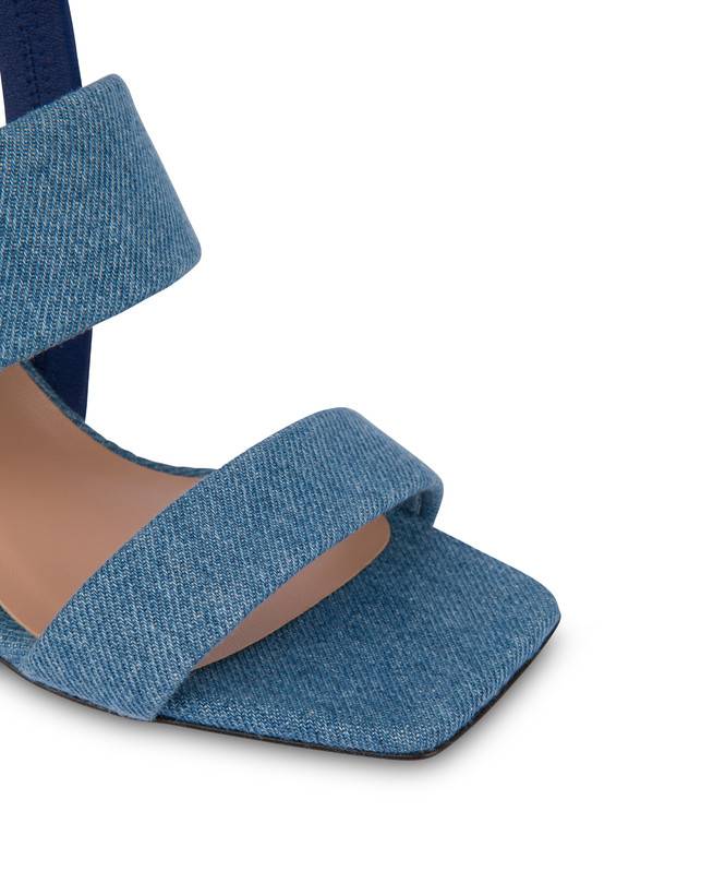 Pollini Sandali In Tessuto Denim Denim In Saldo