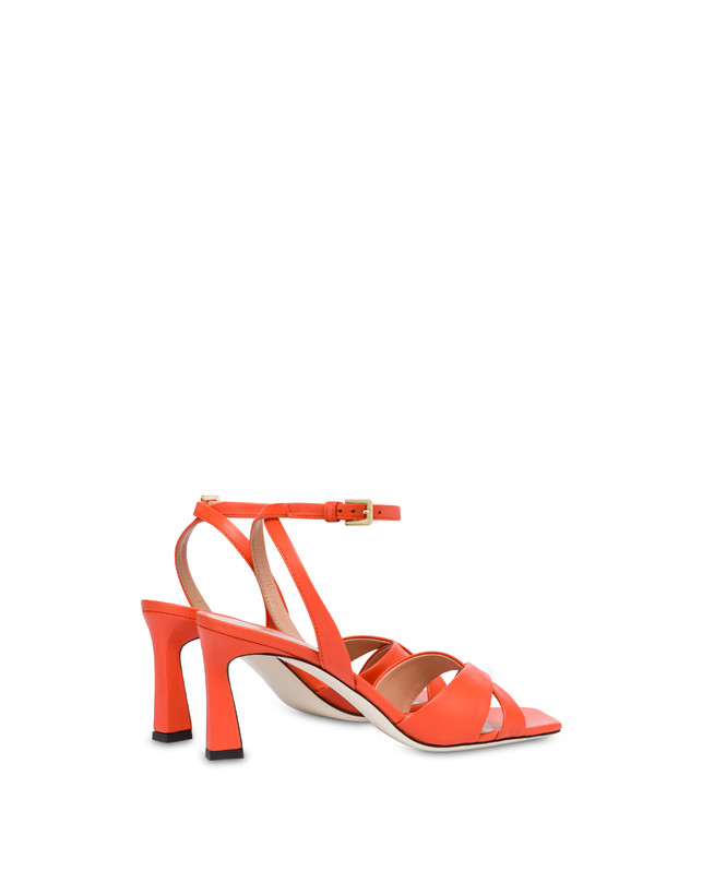 Pollini Sandali In Nappa Cote D'azur Coral Grandi sconti