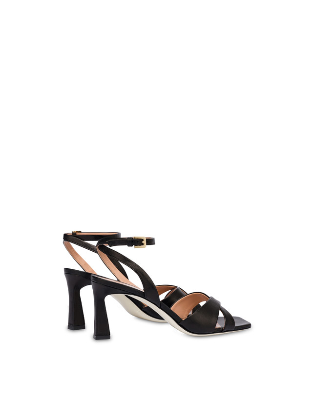 Pollini Sandali In Nappa Cote D'azur Nero Promozione