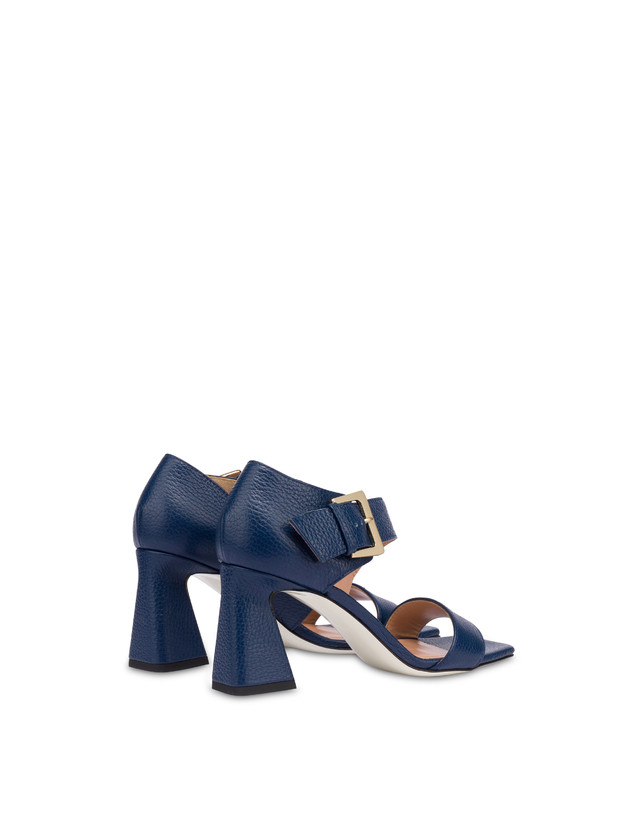 Pollini Sandali In Vitello Con Fibbia Ethos Navy Prezzo Ridotto