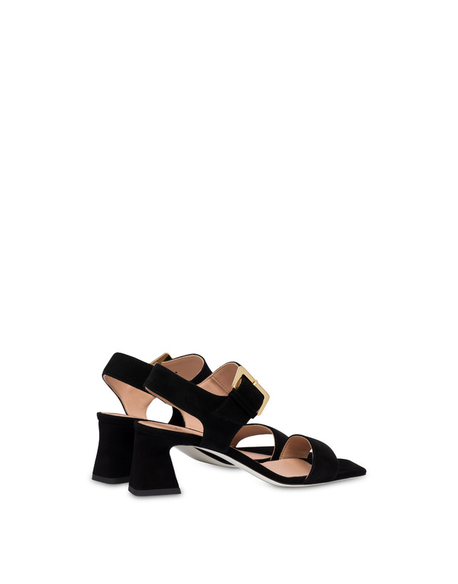 Pollini Sandali In Camoscio Nina Nero Novità