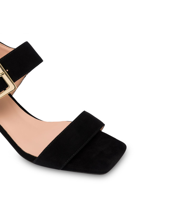 Pollini Sandali In Camoscio Nina Nero Novità