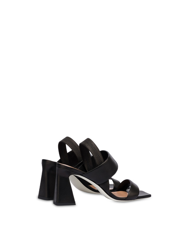 Pollini Sandali In Nappa Imbottita Nero Sconto