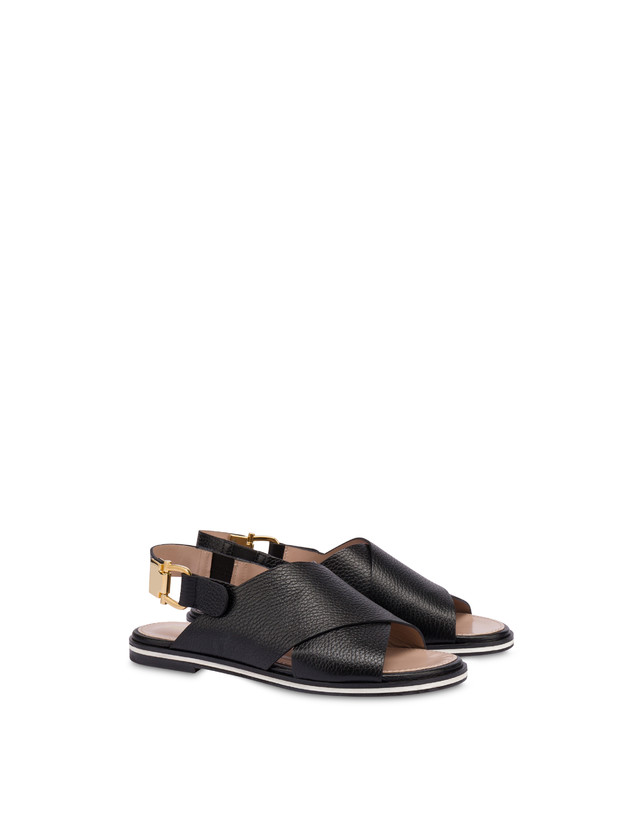 Pollini Sandali Flatform In Vitello Synthesis Nero 50% di sconto con spedizione gratuita