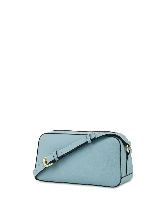 Pollini Borsa A Tracolla Con Maxi Lettering Safari Sky Sottocosto