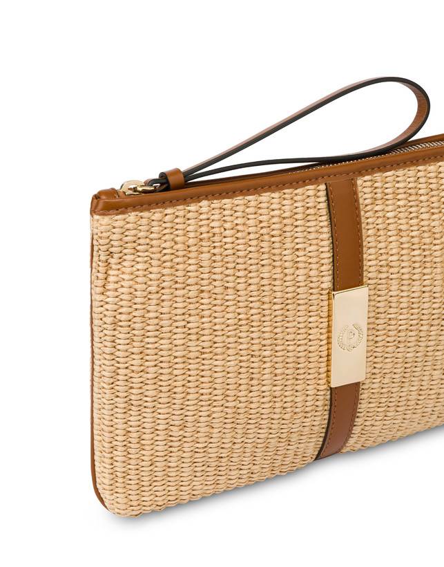 Pollini Pochette In Paglia Essence Sabbia Convenienza