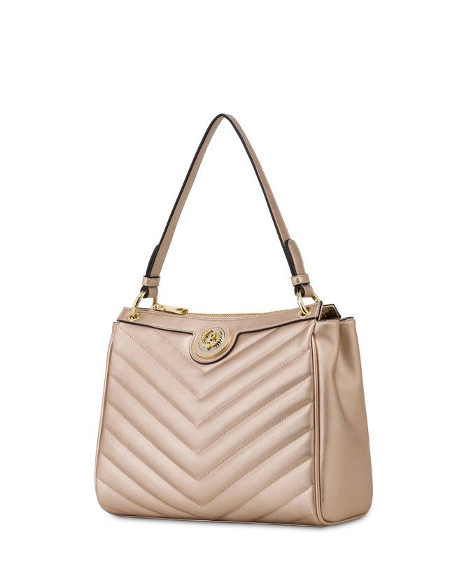 Pollini Borsa A Spalla Matelassé Sunbeam Rose Gold Offerta
