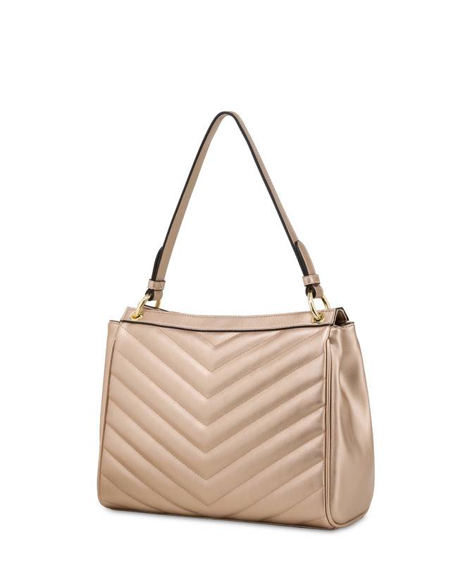 Pollini Borsa A Spalla Matelassé Sunbeam Rose Gold Offerta