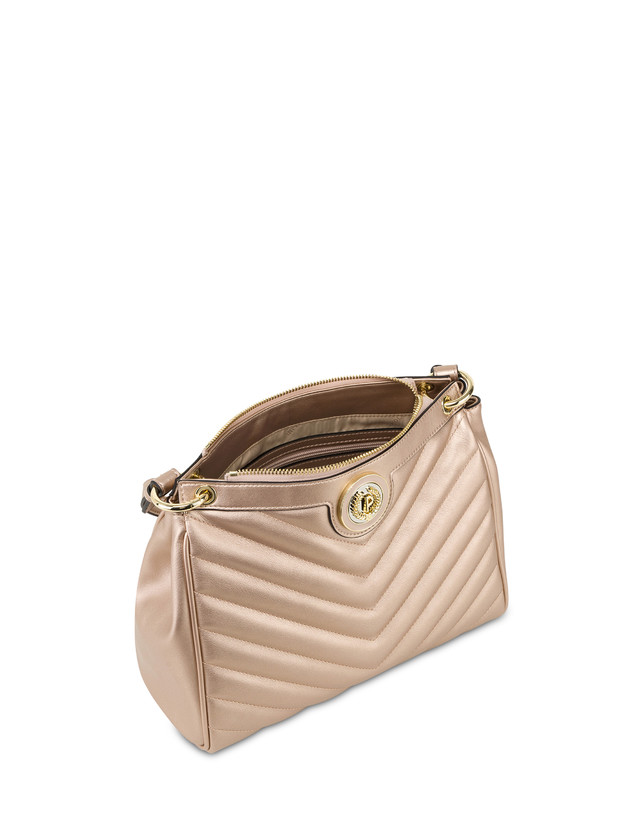Pollini Borsa A Spalla Matelassé Sunbeam Rose Gold Offerta