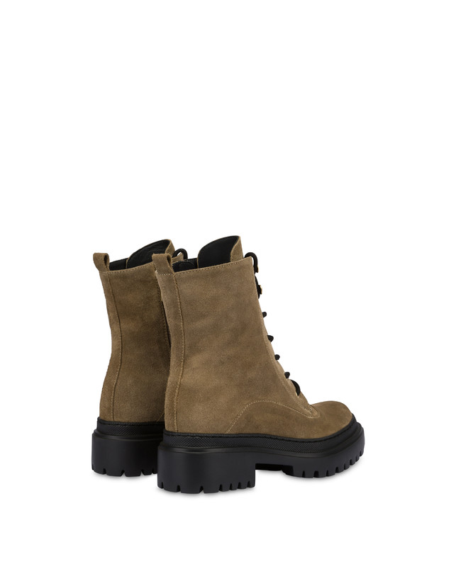 Pollini Combat Boot In Crosta Winter Step Sabbia Hotsell