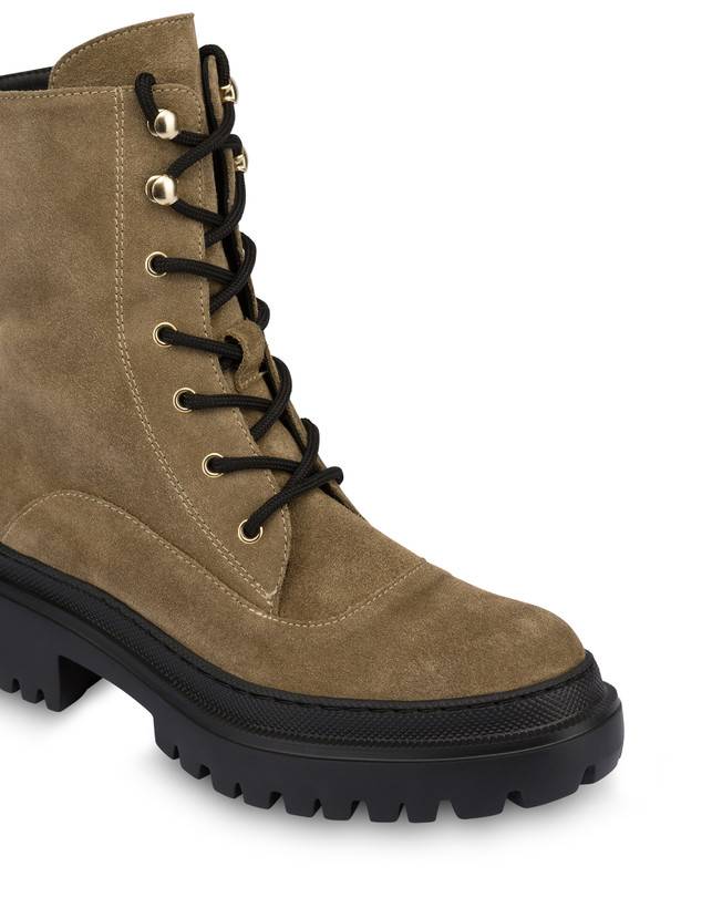Pollini Combat Boot In Crosta Winter Step Sabbia Hotsell
