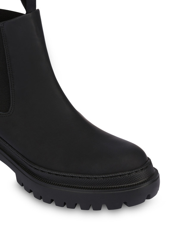 Pollini Beatles In Vitello Rubber Winter Step Nero Negozio