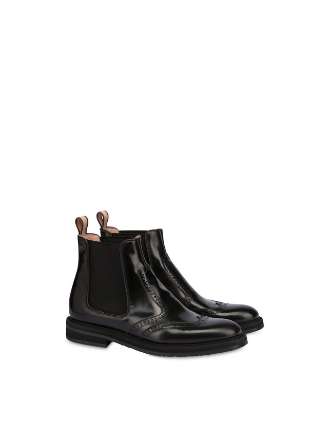 Pollini Beatles In Vitello Abrasivato Mannish Nero 2025