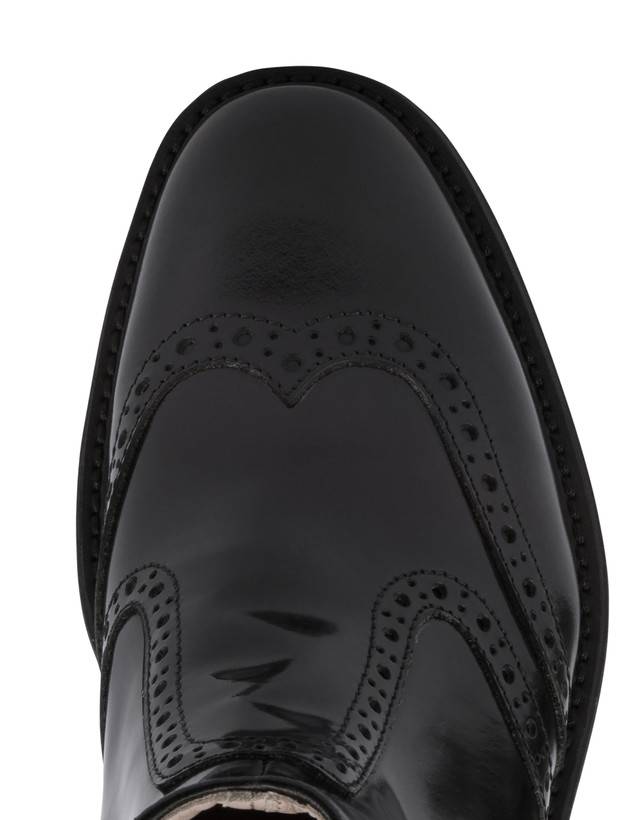 Pollini Beatles In Vitello Abrasivato Mannish Nero 2025