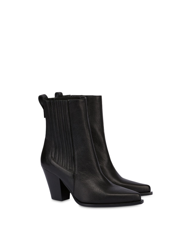 Pollini Stivaletti In Capra Madras Texas Flair Nero 2025