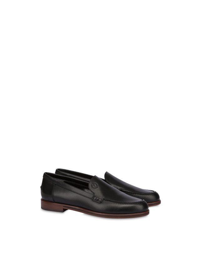Pollini Mocassini In Vitello Oxford Nero Pezzi Unici