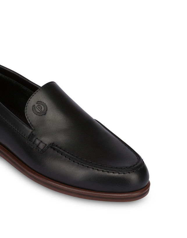 Pollini Mocassini In Vitello Oxford Nero Pezzi Unici