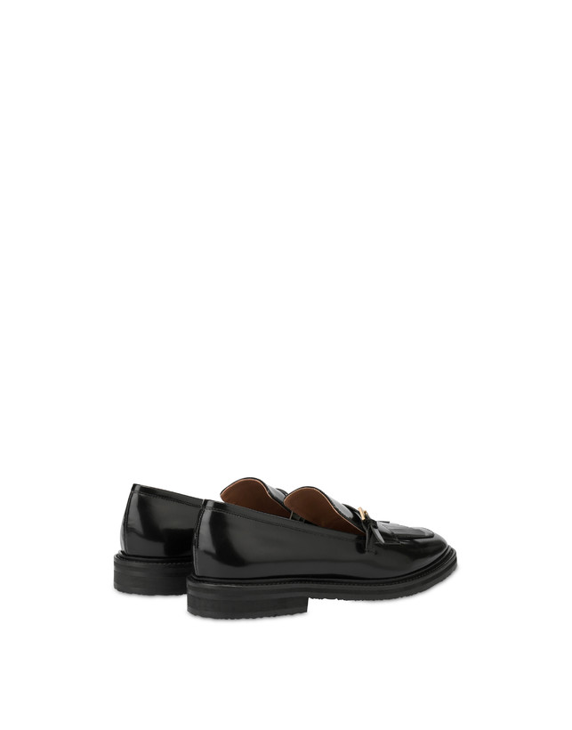 Pollini Mocassini In Vitello Abrasivato Camber Sand Nero Negozi Online