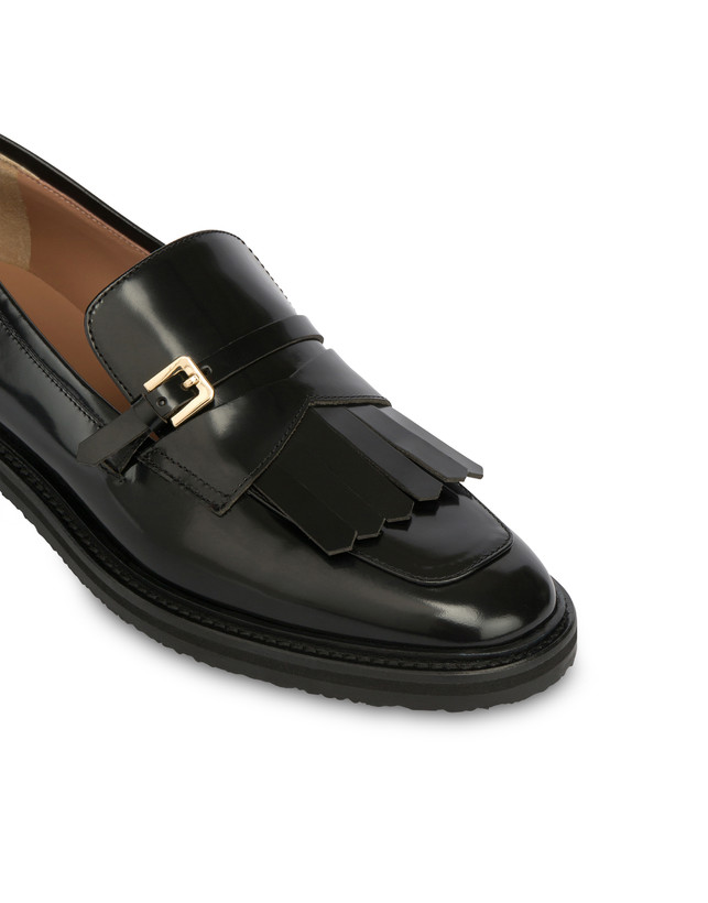Pollini Mocassini In Vitello Abrasivato Camber Sand Nero Negozi Online