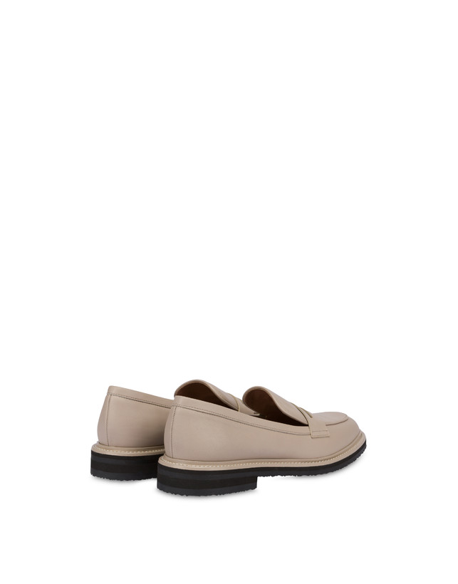 Pollini Mocassini In Vitello Artisan Touch Sabbia/sabbia Promozione Limitata