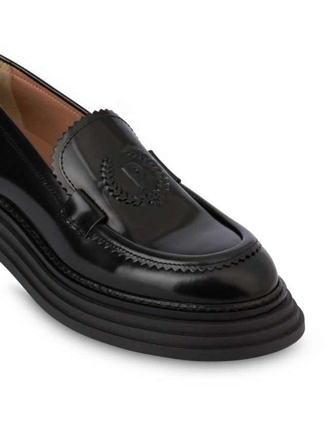 Pollini Mocassini In Vitello Abrasivato Stairway Nero Prezzo Ridotto