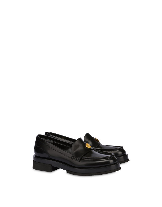 Pollini Mocassini Penny In Vitello Abrasivato Code Nero Convenienza