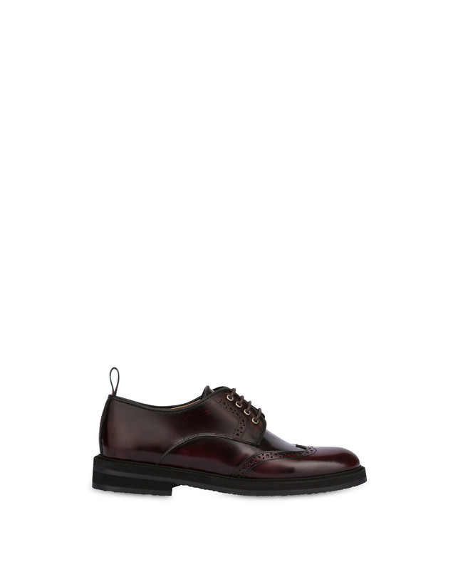 Pollini Derby In Vitello Abrasivato Mannish Mosto Offerta