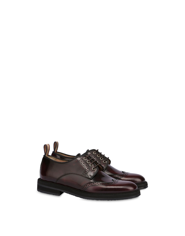 Pollini Derby In Vitello Abrasivato Mannish Mosto Offerta
