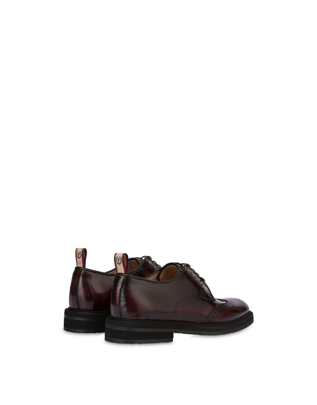 Pollini Derby In Vitello Abrasivato Mannish Mosto Offerta