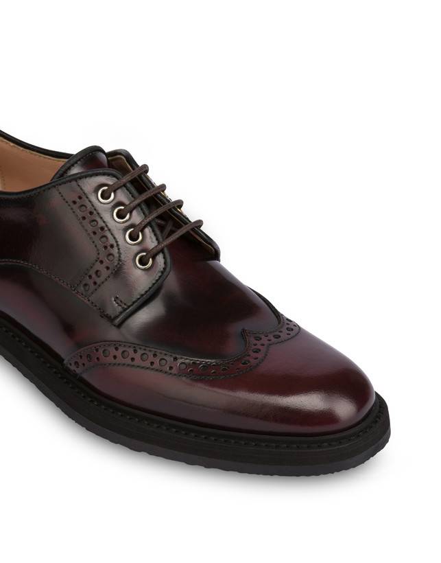 Pollini Derby In Vitello Abrasivato Mannish Mosto Offerta